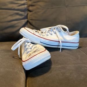 Converse All⭐️Star Shoes, white, size Women’s 8
